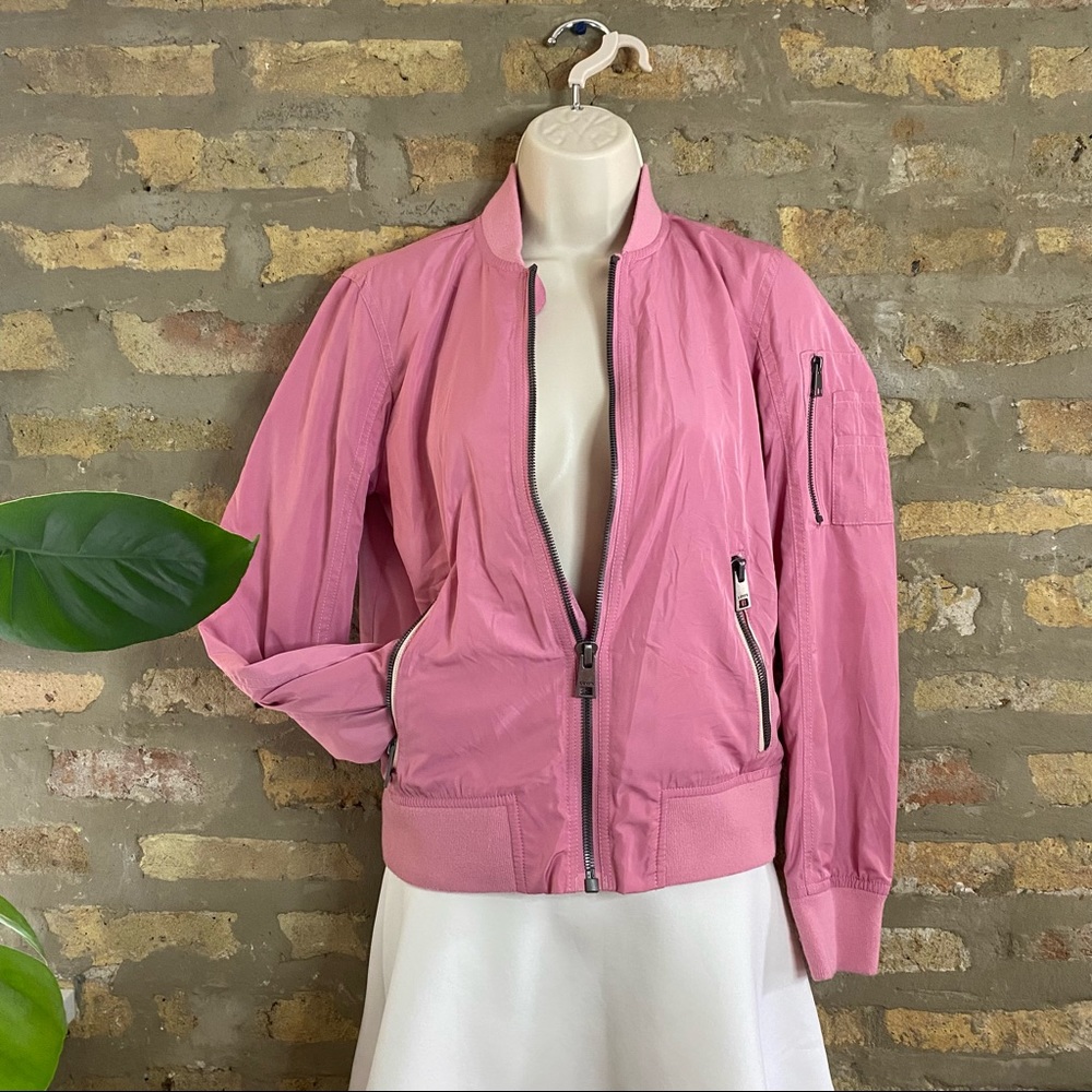 LEVI STRAUSS ~ Pink Bomber Nylon Lightweight Jacket - Picture 2 of 11